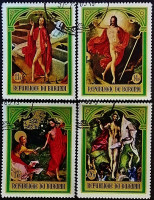 Набор почтовых марок (4 шт.). "Пасха (I)". 1969 год, Бурунди.