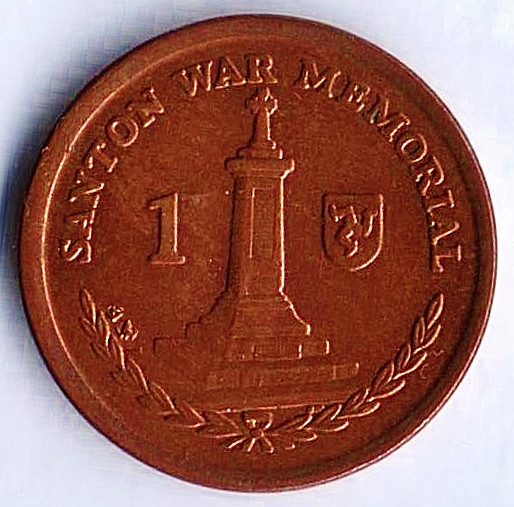 Монета 1 пенни. 2007(BA) год, Остров Мэн.