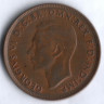 Монета 1 пенни. 1948(m) год, Австралия.
