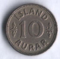 Монета 10 эйре. 1939 год, Исландия. N-GJ.