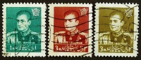 Набор почтовых марок (3 шт.). "Мухаммед Реза Пехлеви (III)". 1958-1960 годы, Иран.