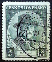 Почтовая марка. "Томаш Масарик". 1937 год, Чехословакия.