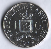 Монета 1 гульден. 1979 год, Нидерландские Антильские острова.