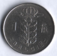 Монета 1 франк. 1952 год, Бельгия (Belgie).