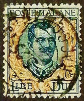 Почтовая марка (2 l.). "Витторио Эммануил III". 1923 год, Италия.