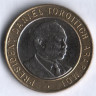 Монета 10 шиллингов. 1995 год, Кения.