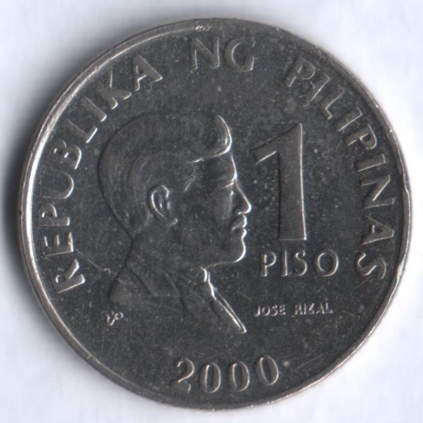 1 песо. 2000 год, Филиппины.