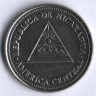 Монета 1 кордоба. 1997 год, Никарагуа.