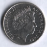Монета 10 центов. 2001 год, Австралия.
