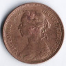 1/2 пенни. 1888 год, Великобритания.