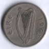 Монета 1 шиллинг. 1963 год, Ирландия.