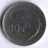 Монета 10 центов. 1995 год, Мальта.