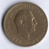 Монета 1 крона. 1957 год, Дания. C;S.
