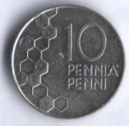 10 пенни. 1993 год, Финляндия.