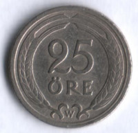 25 эре. 1921 год, Швеция. W.