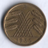 Монета 10 рейхспфеннигов. 1935 год (A), Веймарская республика.