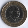 Монета 10 шиллингов. 1997 год, Кения.