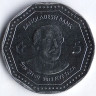 Монета 5 така. 2013 год, Бангладеш.