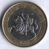 Монета 2 лита. 2001 год, Литва.