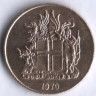 Монета 1 крона. 1970 год, Исландия.