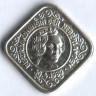 Монета 5 центов. 1980 год, Нидерланды. Коронация Беатрикс.
