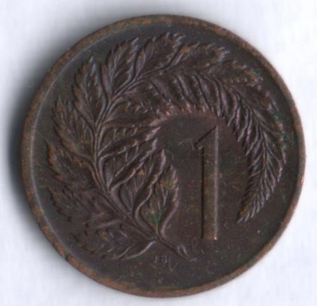 Монета 1 цент. 1973 год, Новая Зеландия.