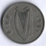 Монета 1 шиллинг. 1951 год, Ирландия.