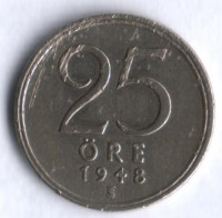 25 эре. 1948 год, Швеция. TS.
