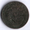 Монета 1 сантим. 1882 год, Бельгия (Des Belges).
