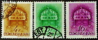 Набор почтовых марок (3 шт.). "Корона Святого Стефана". 1939 год, Венгрия.