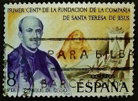 Почтовая марка. "Энрике де Оссо-и-Сервелло". 1977 год, Испания.