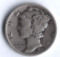 10 центов. 1941(S) год, США.