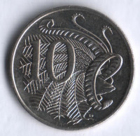 Монета 10 центов. 2008 год, Австралия.