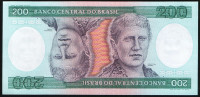 Банкнота 200 крузейро. 1984 год, Бразилия. Серия "AA".