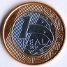 Монета 1 реал. 2014 год, Бразилия. Олимпийские Игры 