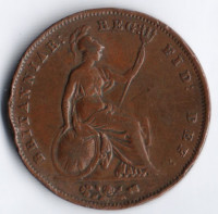 1 пенни. 1855 год, Великобритания.