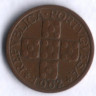 Монета 10 сентаво. 1962 год, Португалия.