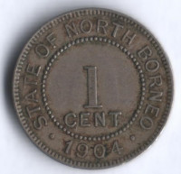1 цент. 1904 год, Северное Борнео.