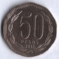 50 песо. 1997 год, Чили.