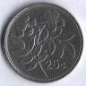 Монета 25 центов. 1995 год, Мальта.
