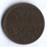 Монета 1 геллер. 1897 год, Австро-Венгрия.