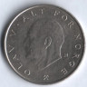 Монета 1 крона. 1989 год, Норвегия.