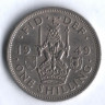 Монета 1 шиллинг. 1949 год, Великобритания (Лев Шотландии).