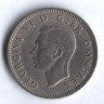 Монета 1 шиллинг. 1949 год, Великобритания (Лев Шотландии).