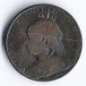 Монета 4-1/2 пиастра. 1901 год, Кипр.