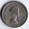 Монета 1 шиллинг. 1955 год, Южная Африка.