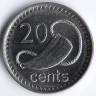 Монета 20 центов. 2010 год, Фиджи.