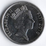 Монета 20 центов. 2010 год, Фиджи.