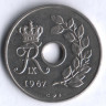 Монета 25 эре. 1967 год, Дания. C;S.