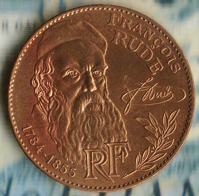 Монета 10 франков. 1984 год, Франция. Франсуа Рюд.